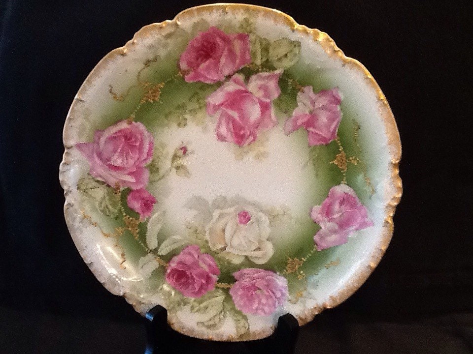 Antique Limoges Plate Gold Trim