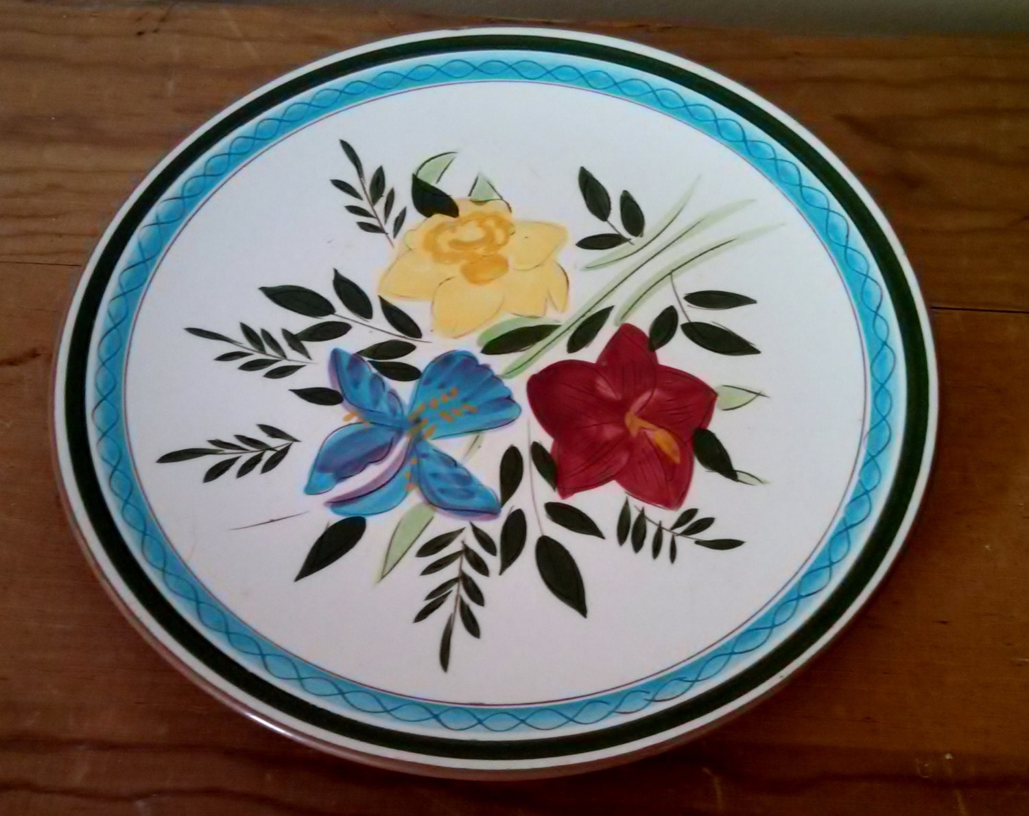 CLEARANCE Vintage Stangl Pottery Plate in Country by DownTheBack