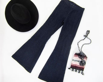Girls Denim Bell Bottom Pants, Bell Bottoms, Kids Bell Bottoms, Bell Bottom Pants - Sizes 18/24m, 2/3, 4/5, 6/6x, 7/8, 10/12 Ready to Ship