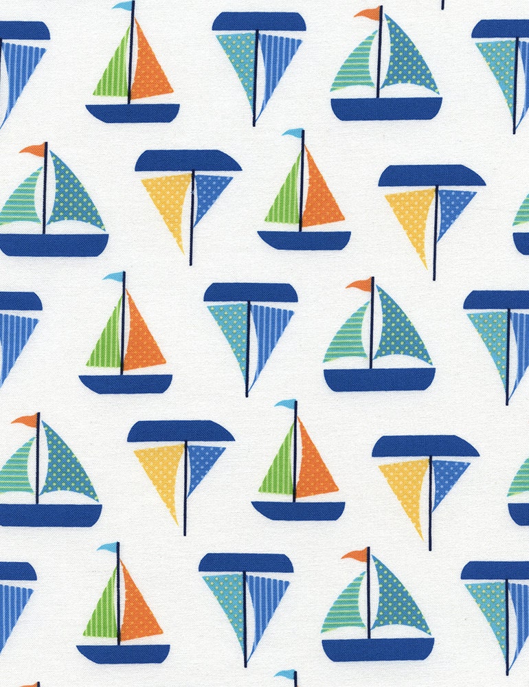 nautical fabric sailboats by patty reed cotton jo-ann