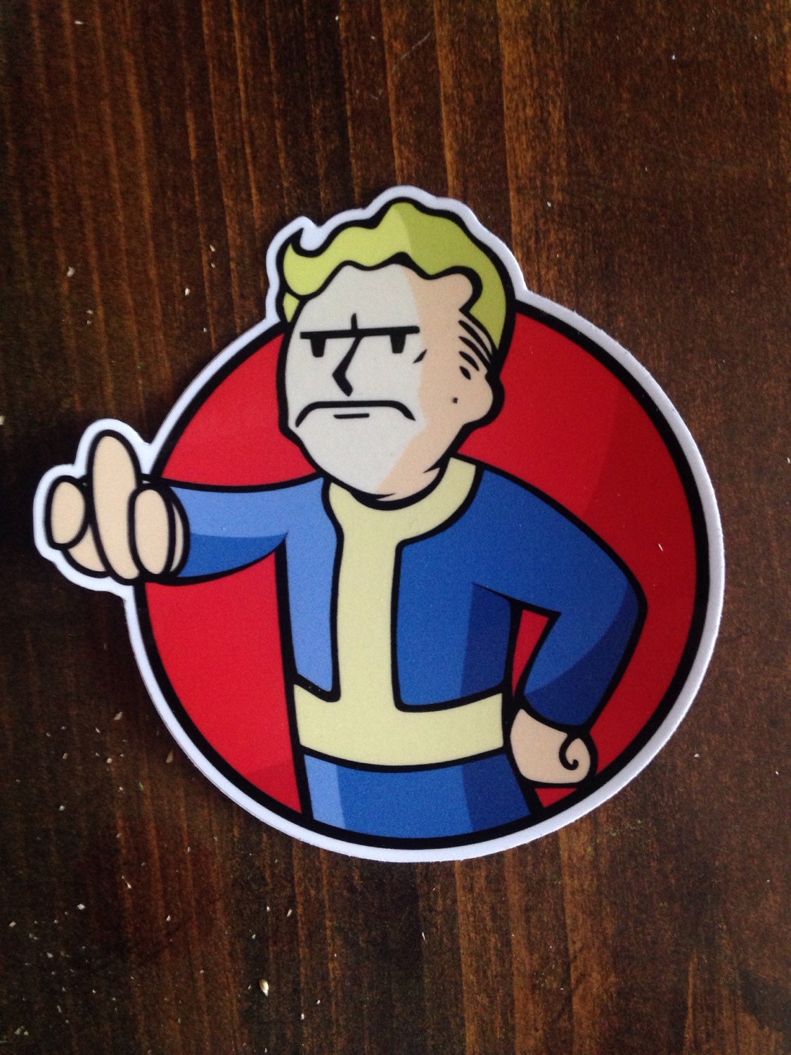 FALLOUT 4: Angry Vault Boy sticker by ParrishWalkerArt on Etsy