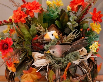 Rattan Fall Pumpkin Basket (Item 260)