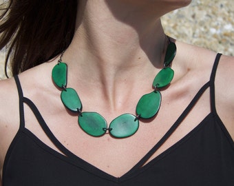 Gretchen Tagua Necklace| Colorful Fair Trade Ivory Jewelry main image 0