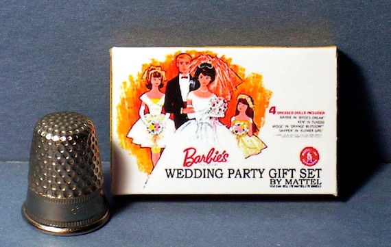 Barbie Wedding Party Gift Set BoxDollhouse Miniature1:12 scale ...