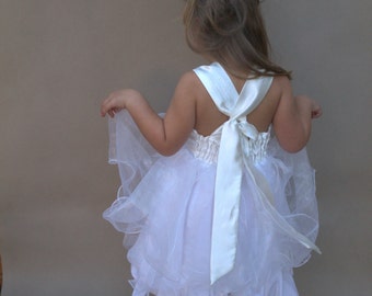 Robe Tutu Avec Nœud Papillon Pour Fille - Idéale Mariage, Baptême, Fête (tailles 6 Mois à 10 Ans) - 4
