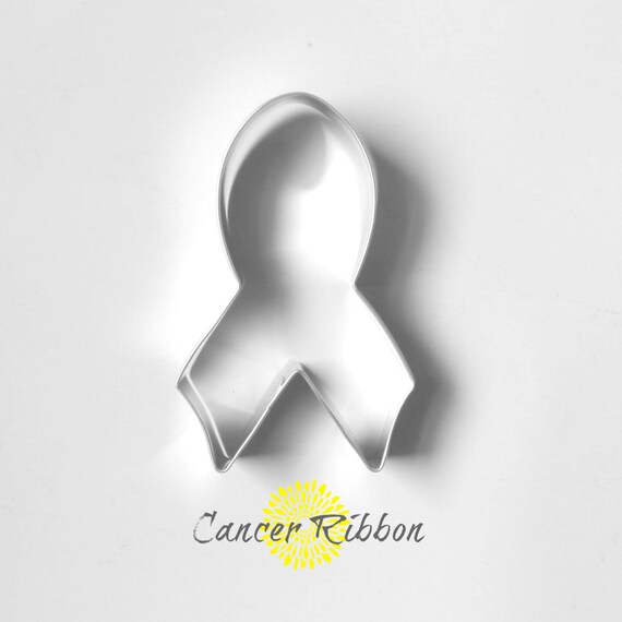 Cancer Awareness Ribbon Cookie Cutter Think by TheButtercupHouse