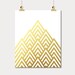 geometric gold wall art digital download by SunnyRainFactory
