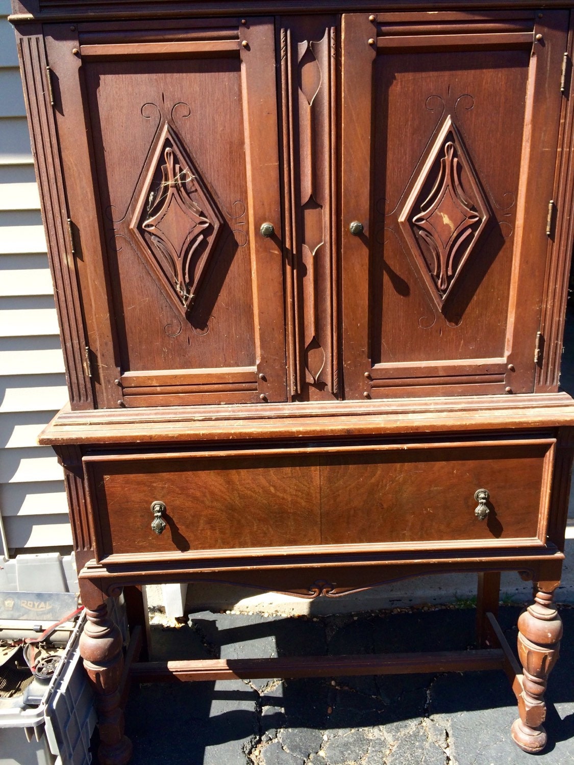 Vintage Jacobean China Hutch Haute Juice