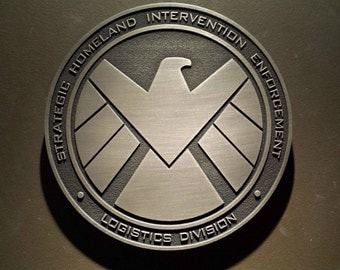 Marvels Agents of SHIELD comic inspired plaque Strategic Homeland Intervention Enforcement Logistics Division