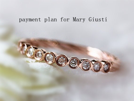 Payment plan for Mary Giusti Simple Wedding Band Round Cut Diamond ...