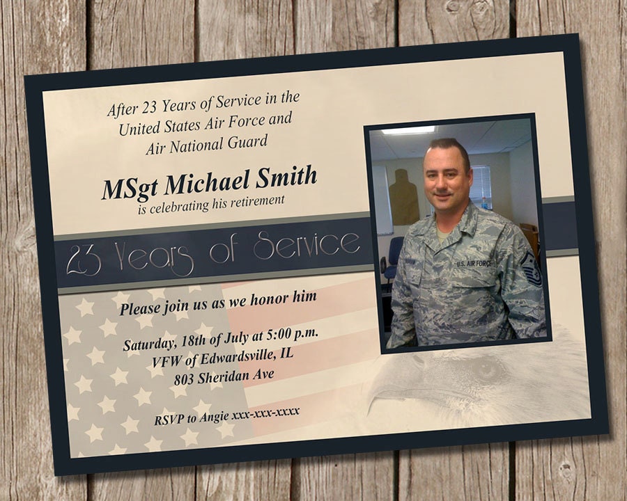 Military Retirement Invitations 2