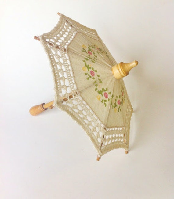 Items similar to Vintage Decorative Umbrella / Umbrella Decor / Small