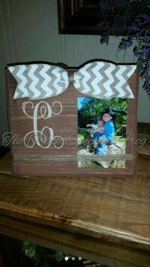 Wood block picture frame