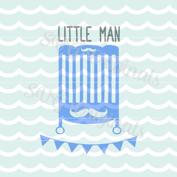 Download Baby boy SVG Little Man baby boy crib SVG by SVGoriginals on Etsy