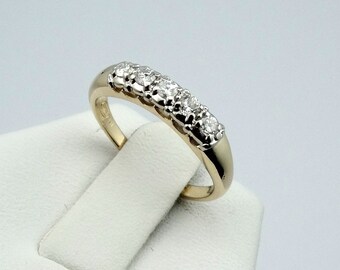 Dazzling Vintage Diamond 14K Yellow Gold Band #DDYGBND-B1