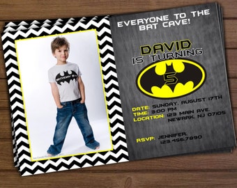 Batman Birthday Invitation - Printable Batman Invitation