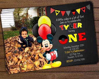 Mickey Mouse Birthday Invitation