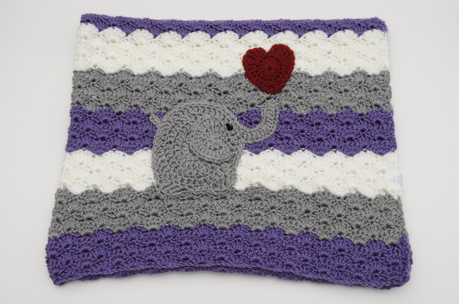 baby grey blanket stars Baby Purple and Blanket to Finished Grey Ready Crochet