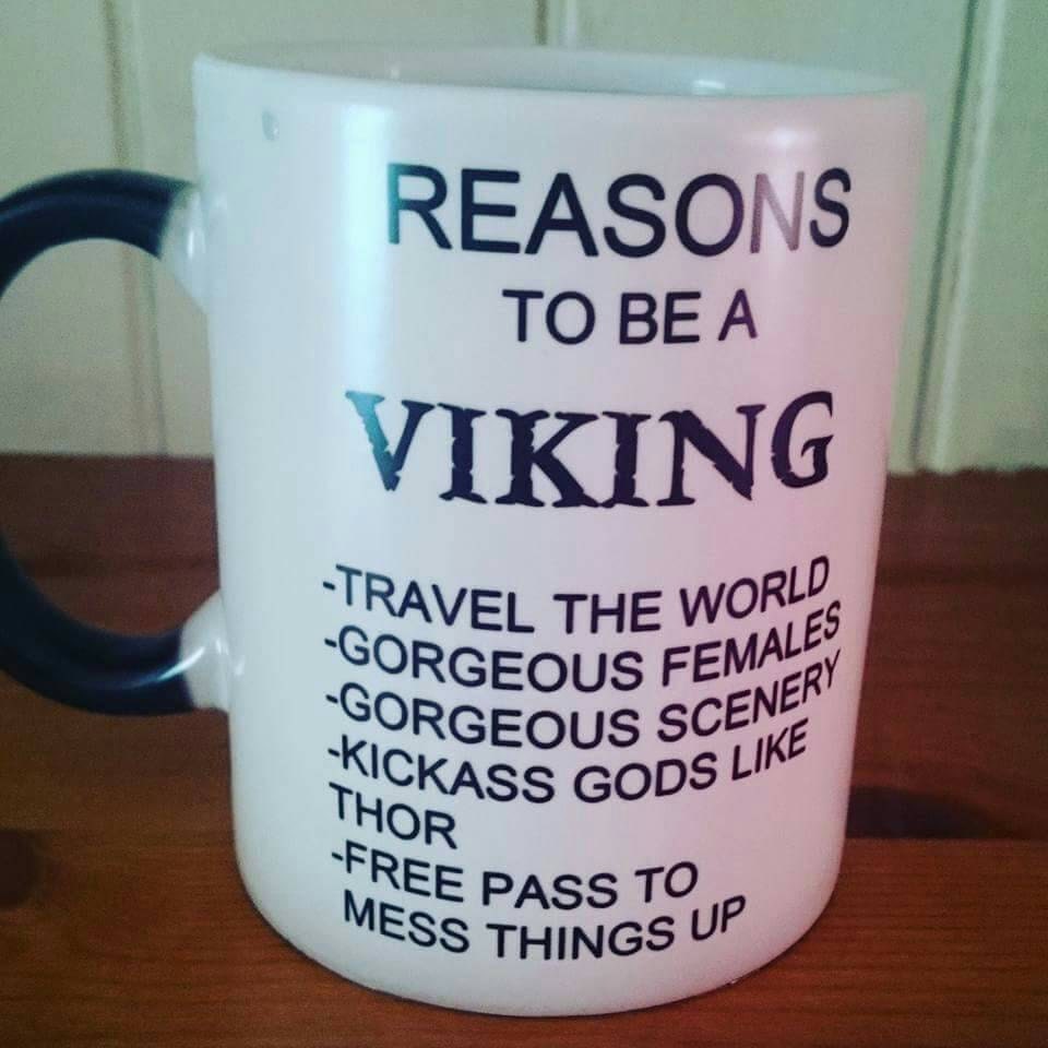Reasons to be a viking personalised mug by Frozenintimegifts