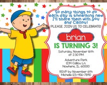 Caillou Party Invitations 9