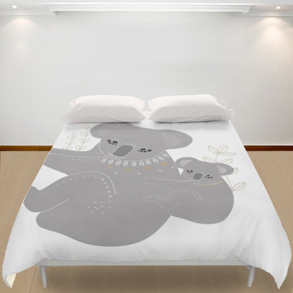 Koala Duvet Cover Animals Bears Personalized color Full by Narais