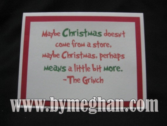 Items similar to Grinch Christmas Card on Etsy