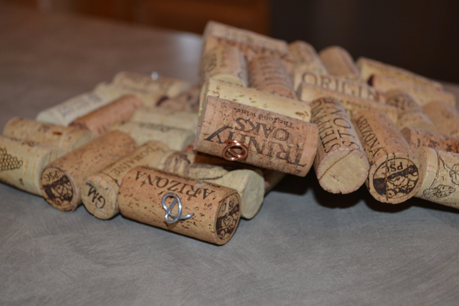 WIne cork hot pads by TheKlosetKrafter on Etsy