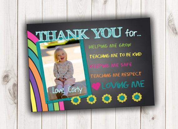 Fresh 88 Daycare Thank You Card