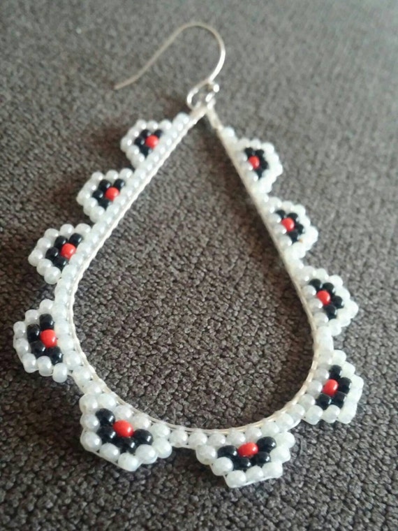 Hand beaded earrings