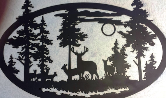 Personalized Metal Wall Art custom metal large oval deer scene wall art can be Personalized Metal Wall Art custom metal large oval deer scene wall art can be