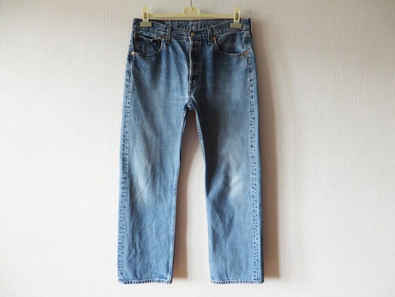 Levis 501 Blue Student Fit Highwaisted Levi Strauss Jeans