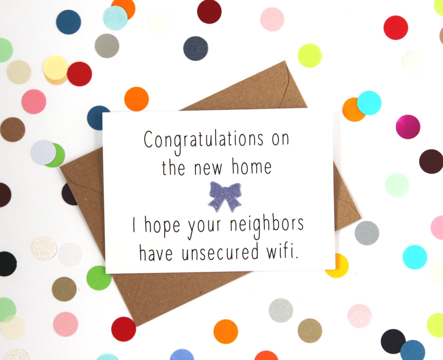Funny new home card Funny housewarming card Funny card