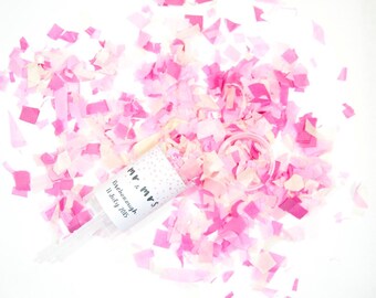 Custom Confetti Push Pop/ Wedding Confetti Poppers/ Wedding Confetti/ Custom Wedding Favors/ Wedding Confetti Bags /Confetti Shooters