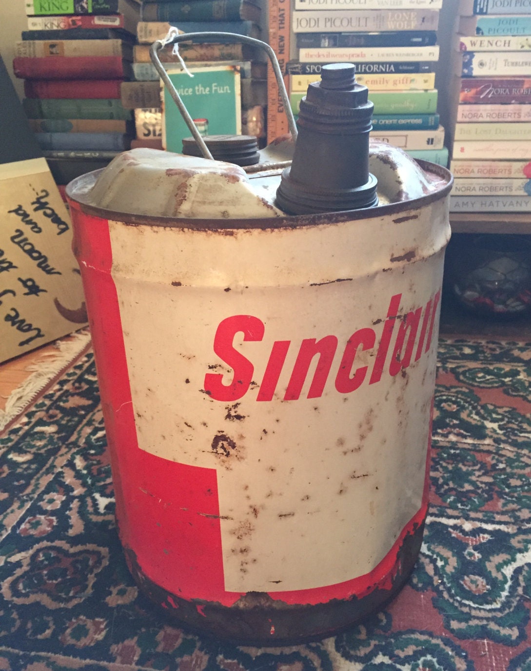 Vintage 5 Gallon Sinclair Gas Can