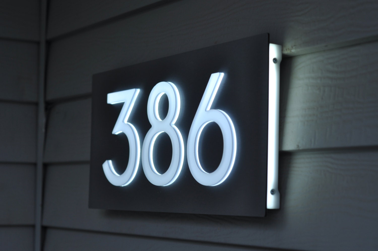 Custom Aluminum & Acrylic LED House Numbers Sign. 5 Tall home decor, interior decoration, home design, pictures, and interior design ideas Light Up House Numbers 996 x 1500