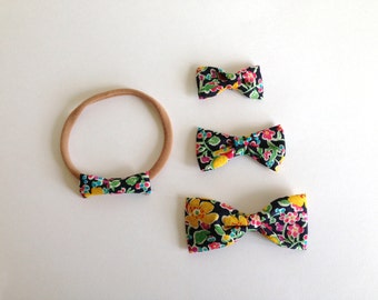 the sadie liberty print bow headband by numikid