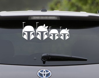 Geekery//Nerd//Bounty Hunter//Family Car Vinyl Decal