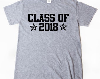 Class Of 2018 T-shirt Funny Hilarious Cool Senior 2018 Graduation School Tee