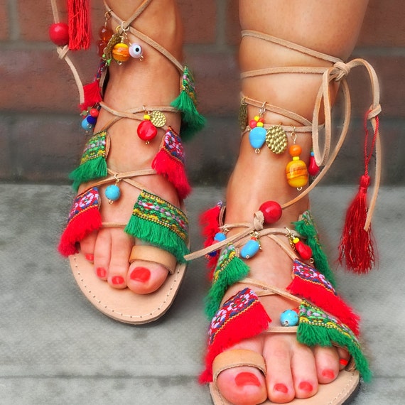 Hippie Sandals India by SandalsofLove on Etsy