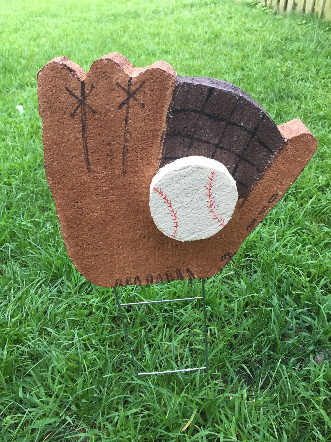 Baseball Glove Party Decor Yard Decor Baseball by StyroCreations