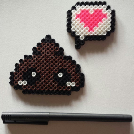 Poop Emoji Perler Bead Pattern