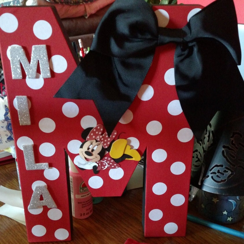 Custom Minnie Mouse Letter M