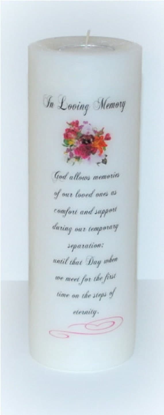 Sympathy Candles memorial candles custom by DesignsbyDMCandles