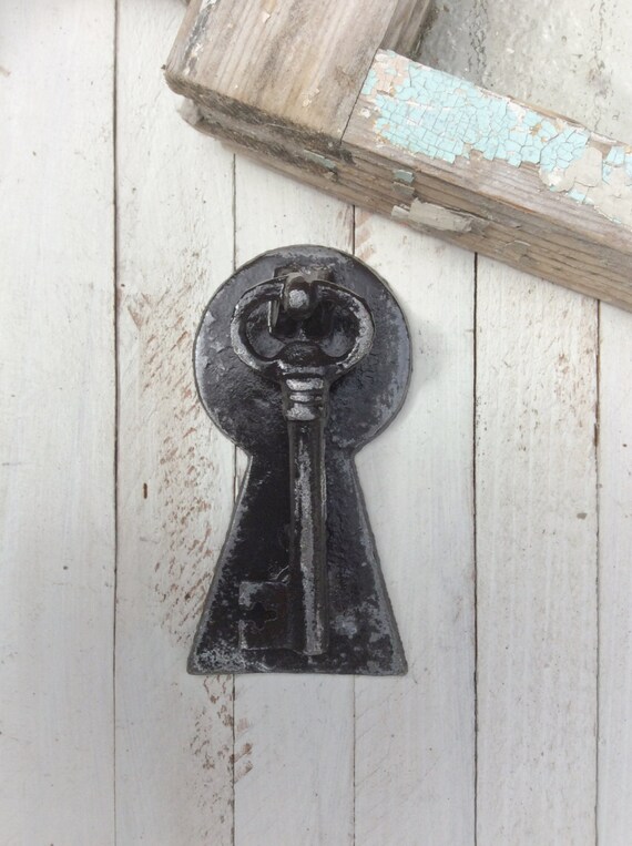 Items similar to Key Door Knocker, Iron Wall Decor, Door Knocker, Key