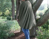 Forest Green Shawl Ruana - 'Wrap' Up in Gorgeous Green for Fall!