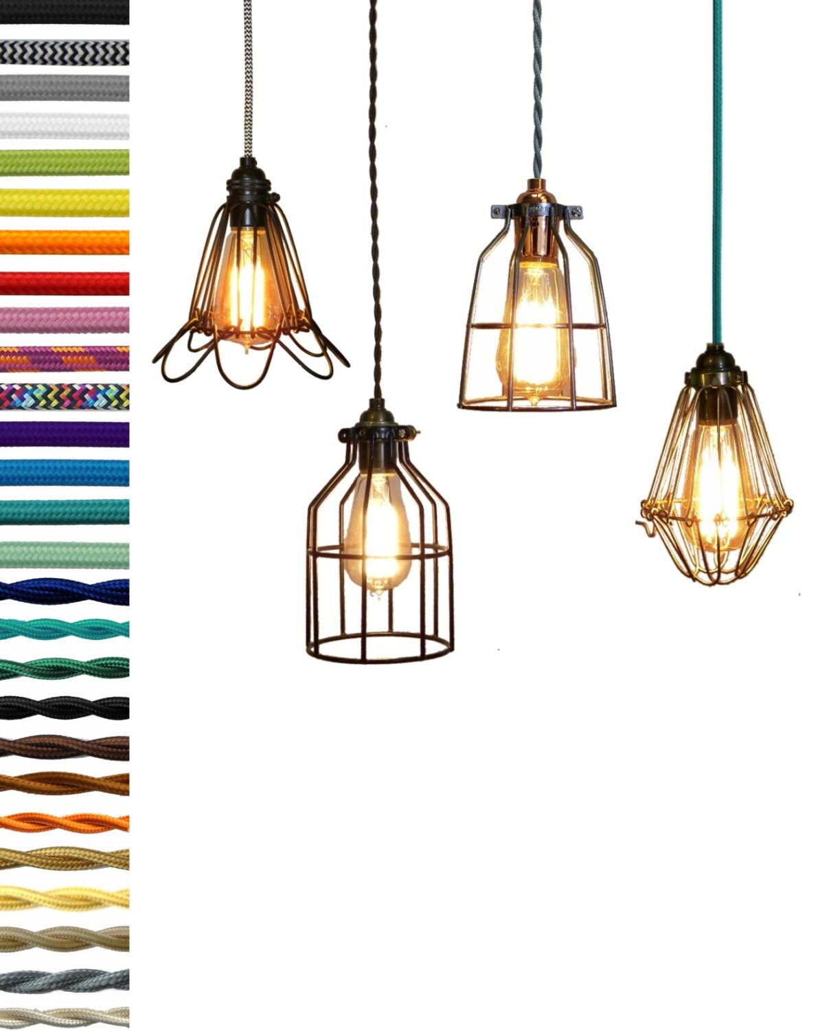 Cage Pendant Light by HangoutLighting on Etsy