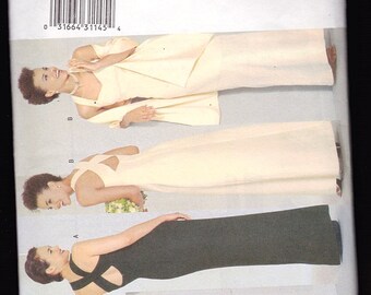 Butterick 6463 Misses Close Fitting Evening Dress and Stole