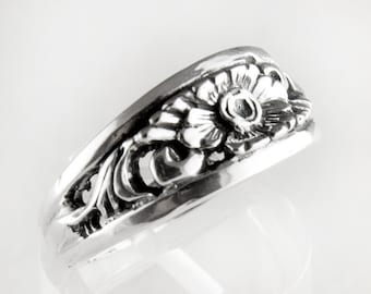 Bouquet Band Sterling Silver Ring