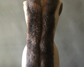 Vintage 80's Red Fox Fur Boa Fling