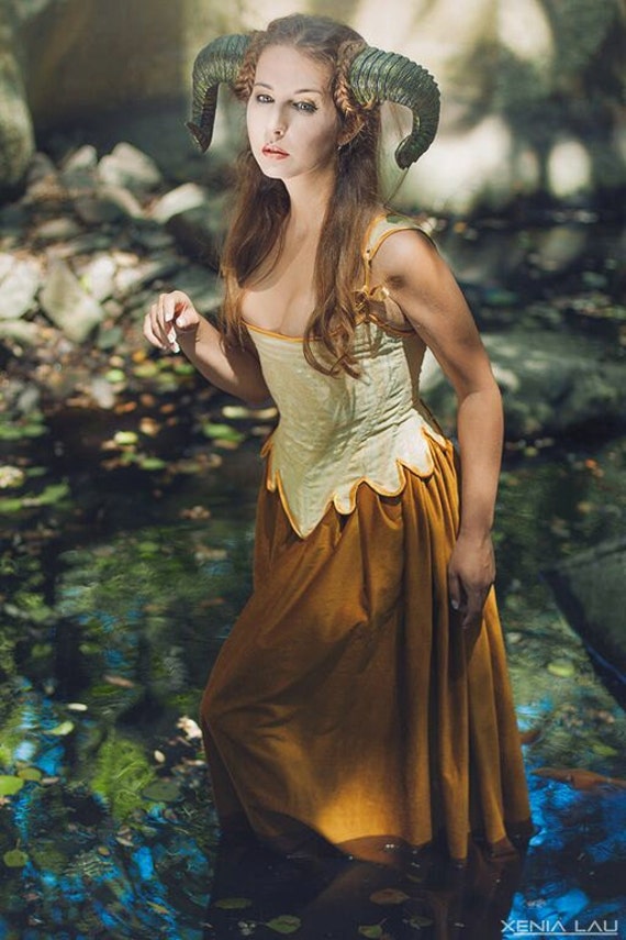 Faun Horns Cosplay Antlers Costume Ram Fairy by CostureroReal